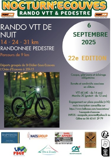 Affiche de La 22ème NocturnEcouves à Saint-Didier-sous-Écouves