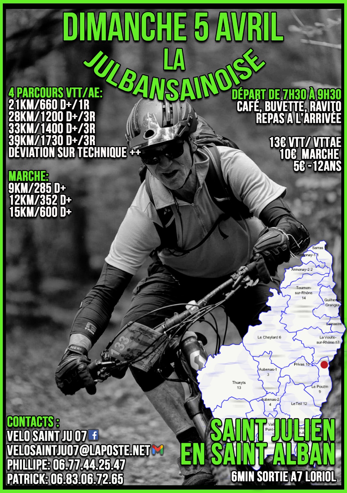 Affiche de La 5ème julbansainoise à Saint-Julien-en-Saint-Alban