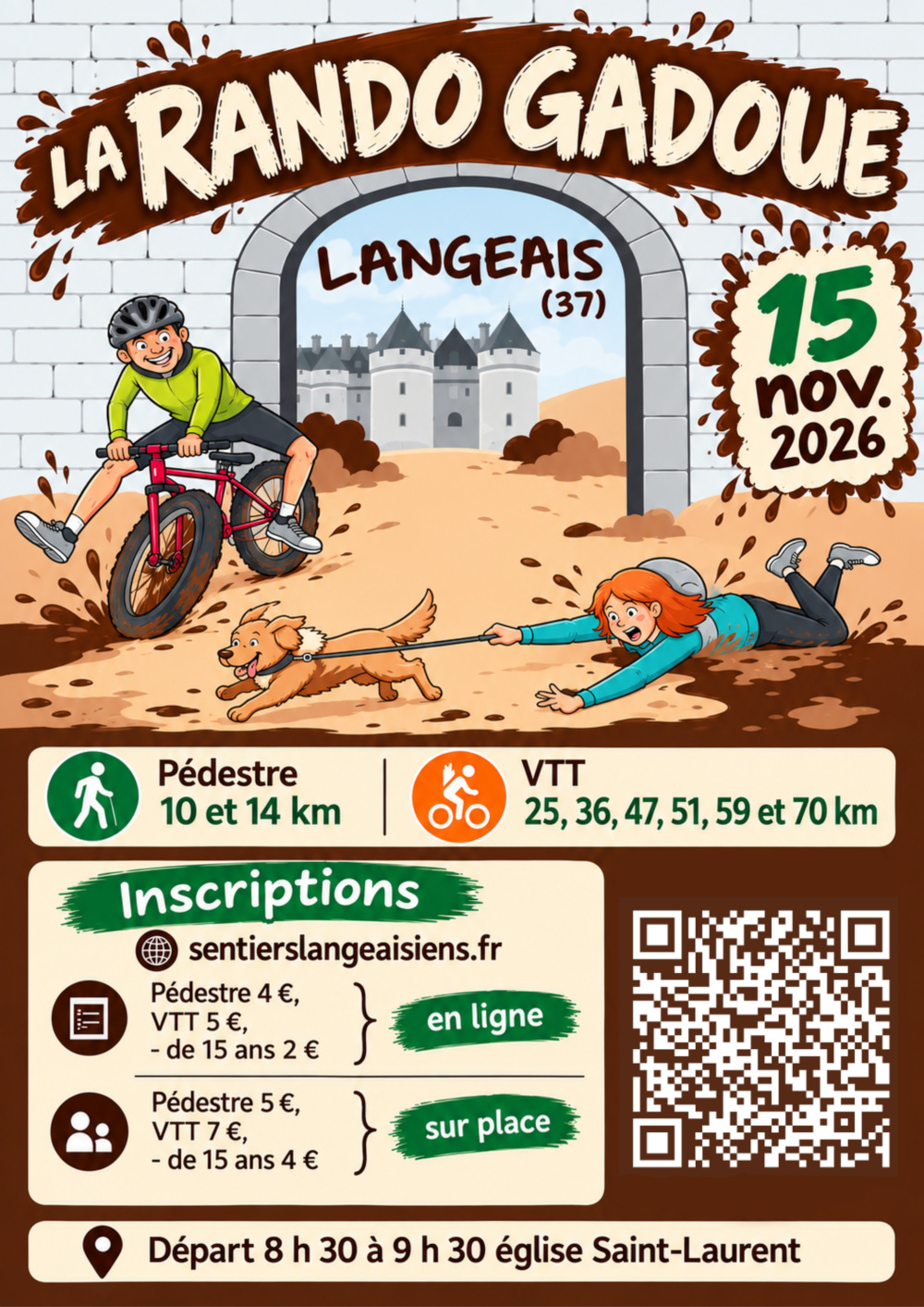 Affiche de La 23ème Rando Gadoue à Langeais
