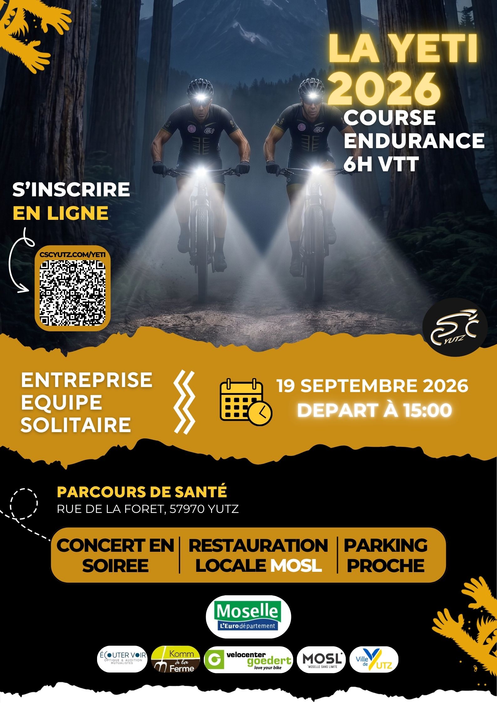 Affiche de La 18ème Yeti - Course endurance VTT 6h à Yutz