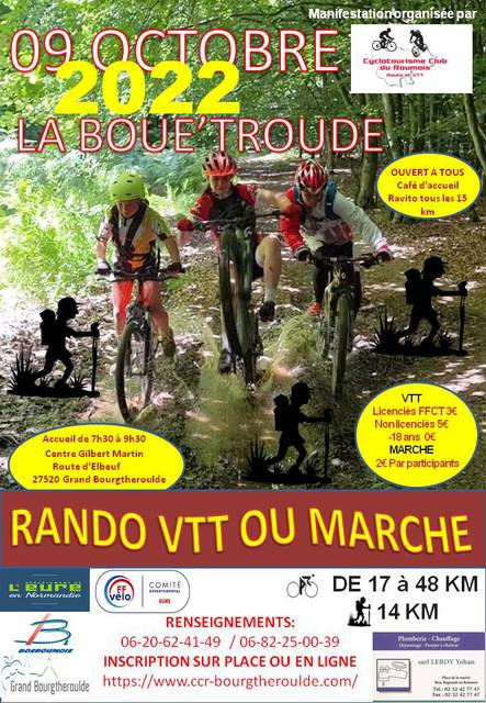 Affiche de La 18ème Boue'Troude à Bourgthéroulde-Infreville