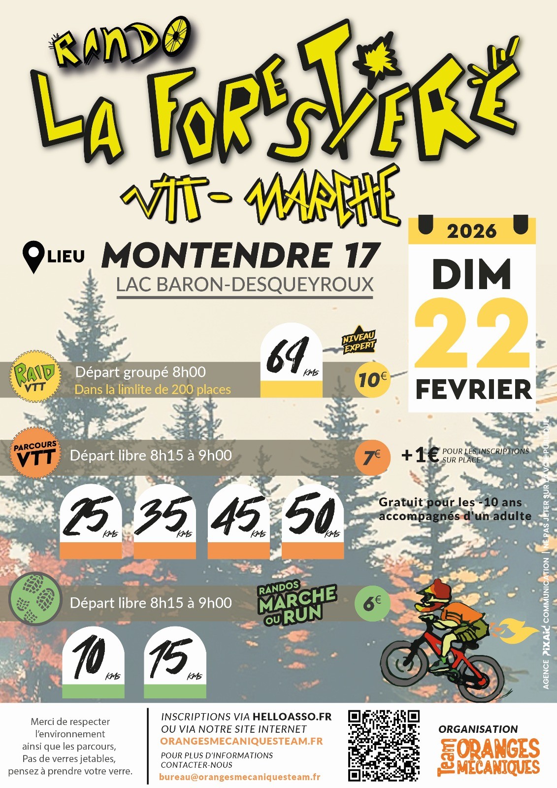 Affiche de La 19ème FORESTIERE ORANGE à Montendre