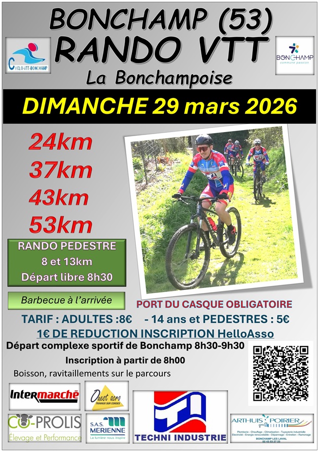 Affiche de La 35ème BONCHAMPOISE à Bonchamp-lès-Laval
