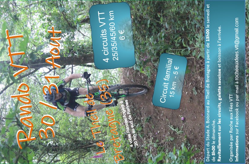 Affiche de La 1ère Rando de Rentrée - Tous à vos VTT au Theil-de-Bretagne