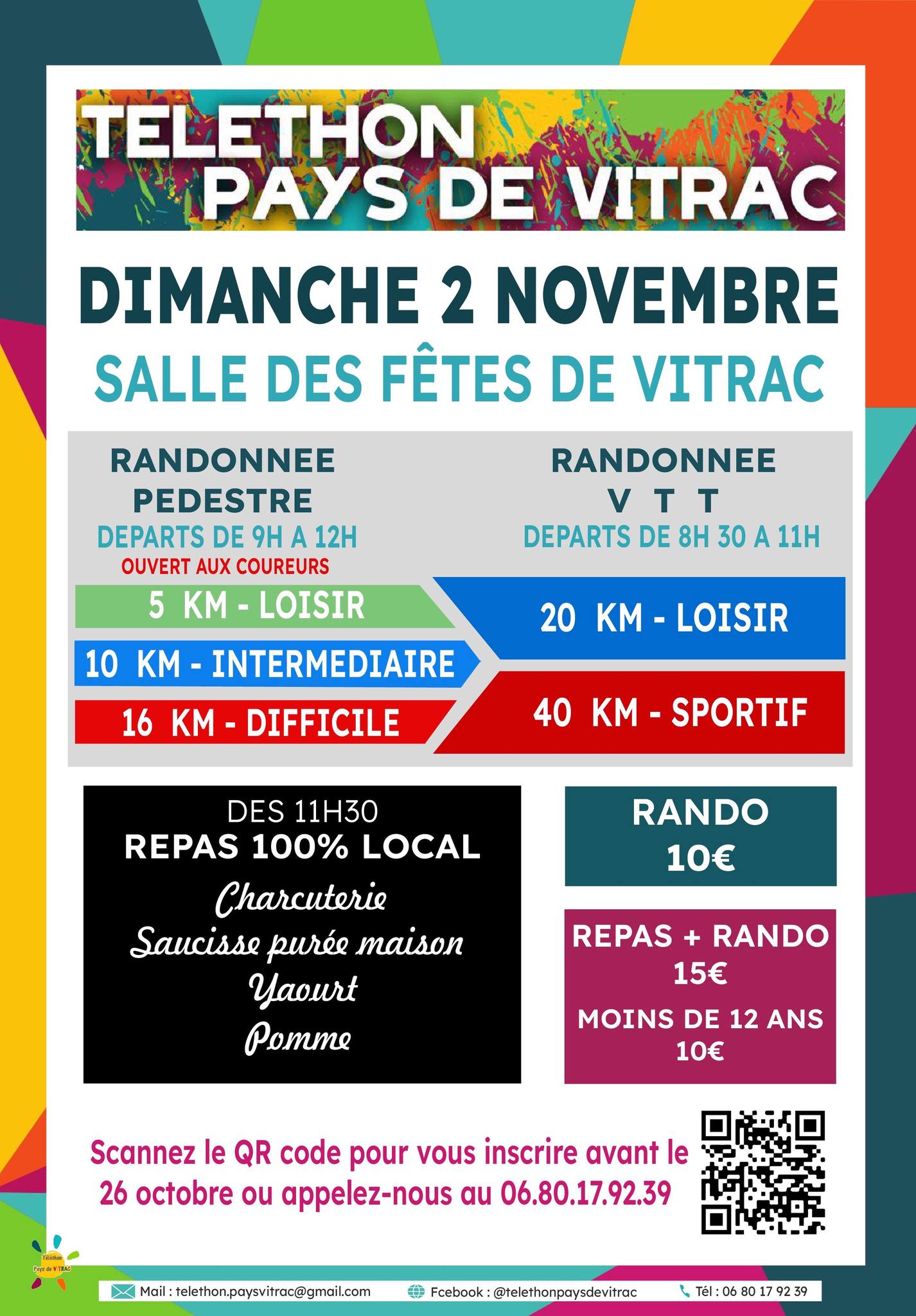 Affiche de TELETHON PAYS DE VITRAC (11ème édition) à Vitrac