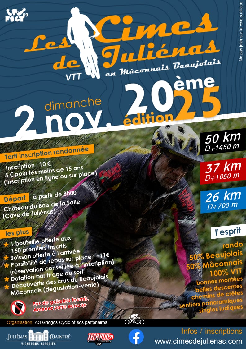 Affiche de Les Cimes de Juliénas (20ème édition) à Juliénas