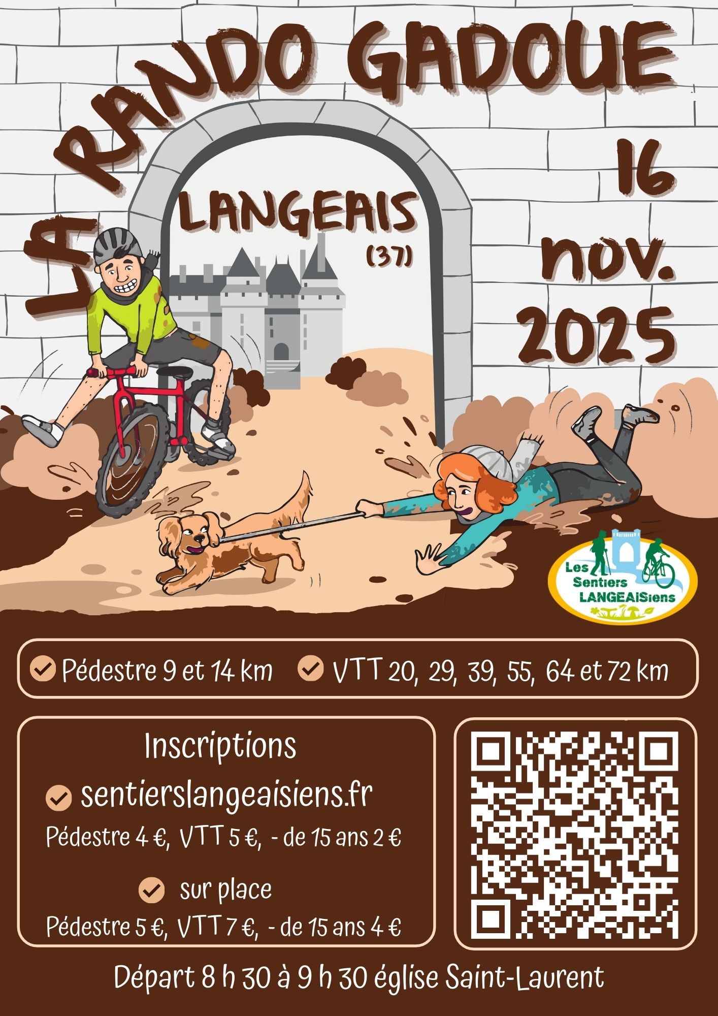 Affiche de La 22ème Rando Gadoue à Langeais