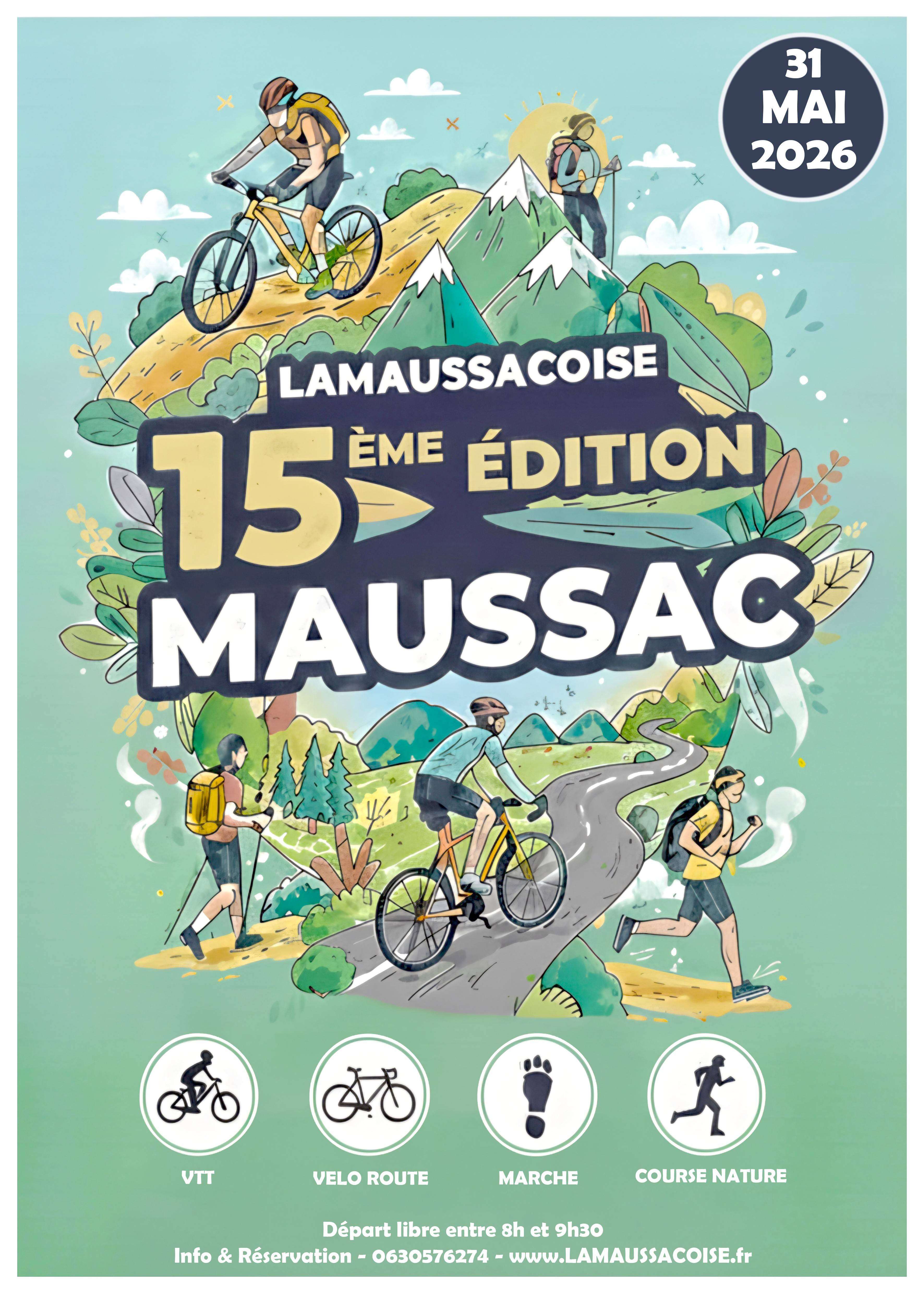 Affiche de LaMaussacoise (15ème édition) à Maussac