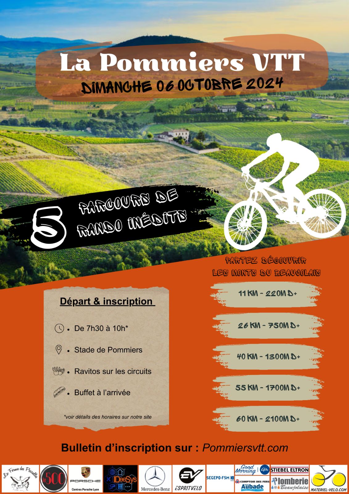 Affiche de La 7ème Pommiers VTT à Pommiers