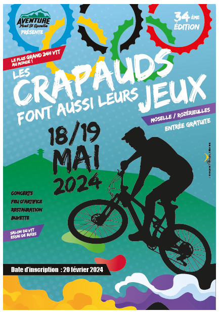 Affiche de Les Crapauds 24 heures VTT (34ème édition) à Rozérieulles